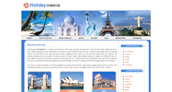 Desktop Screenshot of holidaymatrix.com